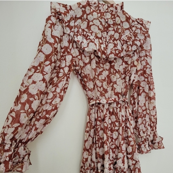 Doen Caramel dress in Red Ambridge Floral, sz s - Picture 7 of 15